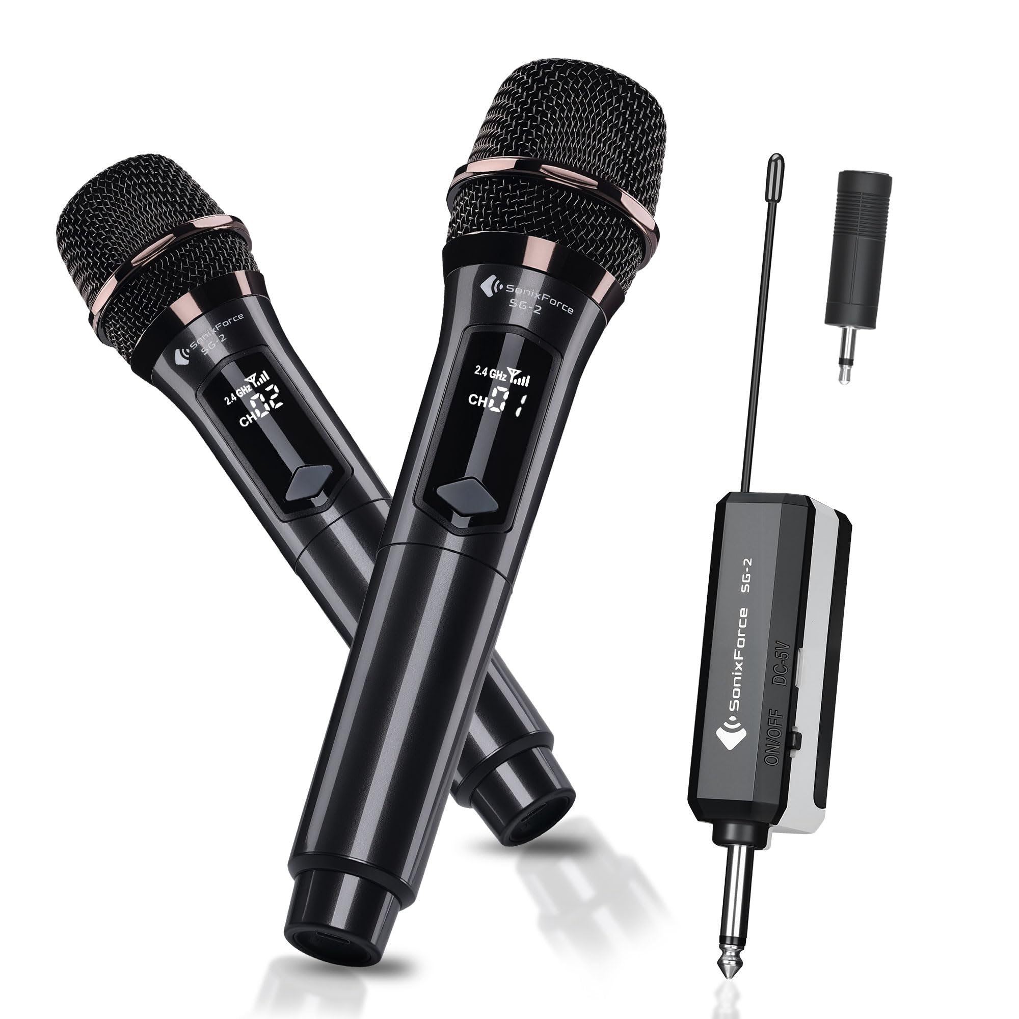 Wireless Karaoke Mic 本体 Amazon.com: SonixForce Wireless Karaoke Microphones, Singing